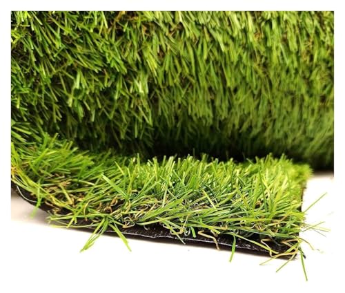 HEYDGBBZ Hochwertiger Kunstrasenteppich for die Gartenlandschaft im Innen- und Außenbereich, 25 cm großer Astroturf-Teppich mit Drainagelöchern for Terrasse, Hunde Balkon(100x700cm) von HEYDGBBZ