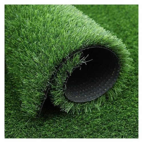 HEYDGBBZ Künstlicher grüner Grasrasen, 2 cm Florhöhe, realistischer Simulationsrasen for den Innen- und Außenbereich, Gartenlandschaft, Terrasse(2x3m) von HEYDGBBZ
