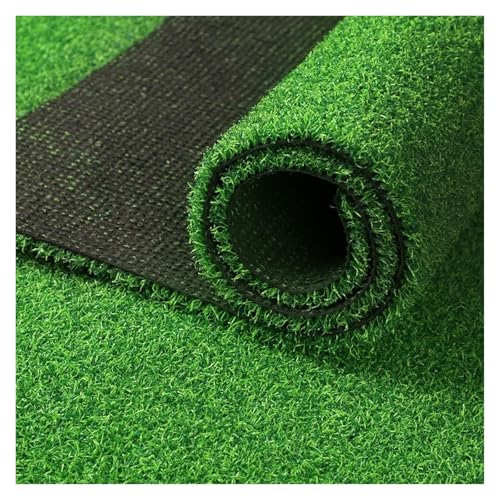 HEYDGBBZ Kunstrasen, 4 x m, synthetischer Rasen, natürlich und realistisch, Kunstrasenteppich for Garten, Terrasse, Landschaft Balkon, 2,5 cm Florhöhe(3x17m) von HEYDGBBZ