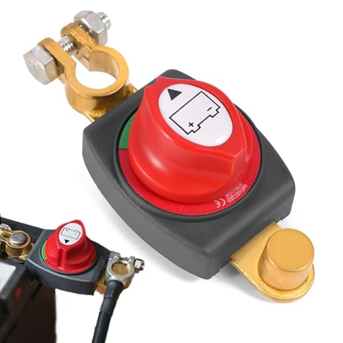 Batteriehauptschalter, Autobatterie Trennschalter, Trennschalter Wasserdicht, Batterieschalter Auto Batterie Trennschalter 12V-48V für Auto Motorrad Marine Boat Caravan Yacht Bus Boot Reisen von HEYIDAMAI