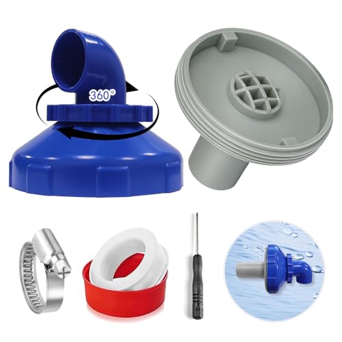 HEYIDAMAI Pool Einlaufdüse Drehbar 360°, Pool Düsen Set, Einlaufdüse Pool 32mm, Pool Auslassdüse, für Intex Bestway Pool Düse Auslass Ausströmer Zubehör von HEYIDAMAI