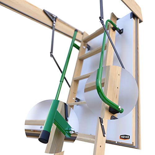 Gedämmte HEYKE W1 Bodentreppe mit Zwei Handläufe Spart Energiekosten | U-Wert 0,36 W/M2*K | Luftdichtheitsklasse 4 | 2 Dichtungen | Bequeme Assistenz-Federmechanismus | Möbelqualität Gedämmte HEYKE W1 Bodentreppe mit Zwei Handläufe Spart Energiekosten | U-Wert 0,36 W/M2*K | Luftdichtheitsklasse 4 | 2 Dichtungen | Bequeme Assistenz-Federmechanismus | Möbelqualität von HEYKE