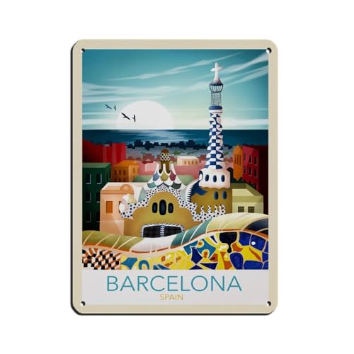 HEYKYY Barcelona Spanien Vintage Retro Reiseposter Retro Poster Metall Blechschild Chic Kunst Retro Eisen Malerei Bar Menschen Höhle Cafe Familie Garage Poster Wanddekoration Stil 30 x 40 cm HEYKYY Barcelona Spanien Vintage Retro Reiseposter Retro Poster Metall Blechschild Chic Kunst Retro Eisen Malerei Bar Menschen Höhle Cafe Familie Garage Poster Wanddekoration Stil 30 x 40 cm von HEYKYY