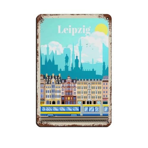 HEYKYY Vintage Retro Reiseposter Leipzig Blechschild Vintage Metall Pub Club Cafe Bar Home Wandkunst Dekoration Poster Retro-Stil 20 x 30 cm HEYKYY Vintage Retro Reiseposter Leipzig Blechschild Vintage Metall Pub Club Cafe Bar Home Wandkunst Dekoration Poster Retro-Stil 20 x 30 cm von HEYKYY