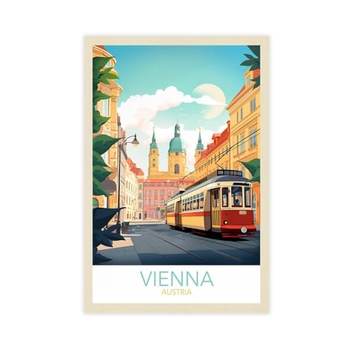 HEYKYY Wien Österreich Vintage Reiseposter Retro Poster Metall Blechschild Chic Kunst Retro Eisenmalerei Bar Menschen Höhle Café Familie Garage Poster Wanddekoration Unrahmen: 60 x 90 cm HEYKYY Wien Österreich Vintage Reiseposter Retro Poster Metall Blechschild Chic Kunst Retro Eisenmalerei Bar Menschen Höhle Café Familie Garage Poster Wanddekoration Unrahmen: 60 x 90 cm von HEYKYY