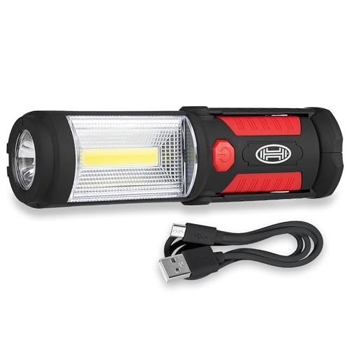 HEYNER® Werkstattlampe Akku LED-Arbeitsleuchte Inspektionsleuchte, wiederaufladbare Taschenlampe von HEYNER