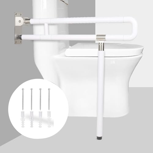 Aufstehhilfe Toilette,Aufstehhilfe Bett,Aufstehhilfe,behinderten wc haltegriff,Sichtbar Wandmontage Badezimmer Haltegriff mit Bein,Tragfähigkeit 600kg für Senioren Behinderte Schwangere (weiß, 75cm) Aufstehhilfe Toilette,Aufstehhilfe Bett,Aufstehhilfe,behinderten wc haltegriff,Sichtbar Wandmontage Badezimmer Haltegriff mit Bein,Tragfähigkeit 600kg für Senioren Behinderte Schwangere (weiß, 75cm) von HEYOUTH