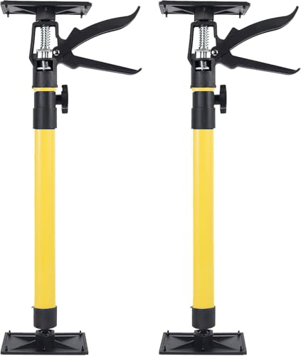 HEYOUTH 2 Pcs Deckenstütze,Baustützen 50 bis 115 cm,Teleskopstützen,Baustützen,Deckenspanner,Höhenverstellbar,Sicheres Abstützen bei Decken- und Dachschrägenmontage,Belastbar Bis 40 kg von HEYOUTH
