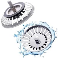 2 Stück Edelstahl Küchenspülenstöpsel Universal Küchenspülenfilter ∅ 84 mm Küchensieb Edelstahl Spülbeckengitter für Küche und Bad 2 Stück Edelstahl Küchenspülenstöpsel Universal Küchenspülenfilter ∅ 84 mm Küchensieb Edelstahl Spülbeckengitter für Küche und Bad von HEYTEA
