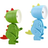 2er-Pack Nachtlichter und 6 eingebaute Batterien, Dinosaurier-Nachtlichter, Mini-Nachtlichter, kleine faltbare Tischlampen für das Büro-Arbeitszimmer 2er-Pack Nachtlichter und 6 eingebaute Batterien, Dinosaurier-Nachtlichter, Mini-Nachtlichter, kleine faltbare Tischlampen für das Büro-Arbeitszimmer von HEYTEA
