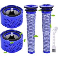 Ersatzfilter für Dyson V6 Absolute Staubsauger, 2 HEPA-Nachfilter und 2 Vorfilter, Ersatzteile 965661-01 und 966741-01 Ersatzfilter für Dyson V6 Absolute Staubsauger, 2 HEPA-Nachfilter und 2 Vorfilter, Ersatzteile 965661-01 und 966741-01 von HEYTEA