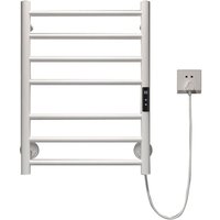 Handtuchwärmer zur Wandmontage mit 7 Bar, elektrischer Handtuchwärmer mit Smart Touch, 45–70 °C Temperaturregelung und 1–24-Stunden-Timer, Weiß Handtuchwärmer zur Wandmontage mit 7 Bar, elektrischer Handtuchwärmer mit Smart Touch, 45–70 °C Temperaturregelung und 1–24-Stunden-Timer, Weiß von HEYTEA