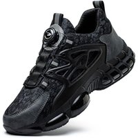 Sicherheitsschuhe Herren Damen Leichte Atmungsaktive Sneakers Rutschfeste Arbeitsschuhe mit Stahlkappe 43EU Sicherheitsschuhe Herren Damen Leichte Atmungsaktive Sneakers Rutschfeste Arbeitsschuhe mit Stahlkappe 43EU von HEYTEA