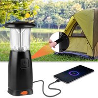 Solar-LED-Campinglicht, Solar-Campinglampe, wiederaufladbare LED-Laterne, tragbare LED-Lampe mit 3 Beleuchtungsmodi, Handkurbel-Dynamolampe für Solar-LED-Campinglicht, Solar-Campinglampe, wiederaufladbare LED-Laterne, tragbare LED-Lampe mit 3 Beleuchtungsmodi, Handkurbel-Dynamolampe für von HEYTEA