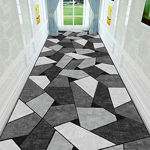 HEibuLIUQ Extra Langer Flur-Läufer-Teppich, moderner rechteckiger Teppich für Haustür/Eingänge/Büro-Teppichläufer, zeitgenössischer Durchgangs-Läufer-Teppich für Flur, 0,6 m x 4,5 m von HEibuLIUQ