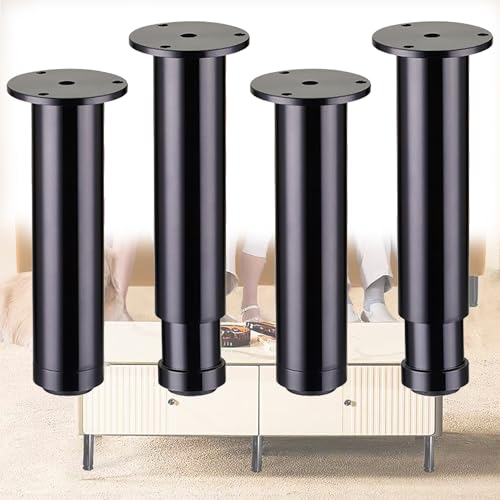 HFDASUENT 4 STK Möbelfüße Verstellbar, Höhenverstellbare Füße Schwarz Möbelbeine Sofafuße Sockelfüße Tischfüße für Couchfüße Sofabeine Bettfüße Kommodenfüße Tischbeine HFDASUENT 4 STK Möbelfüße Verstellbar, Höhenverstellbare Füße Schwarz Möbelbeine Sofafuße Sockelfüße Tischfüße für Couchfüße Sofabeine Bettfüße Kommodenfüße Tischbeine von HFDASUENT