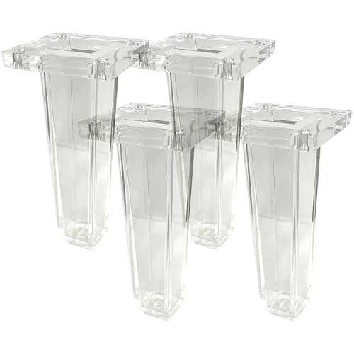 HFDASUENT 4 Stück Acrylbeine für Möbel, Acryl-Möbelfüße Ersatz-Sofafüße Sofa Beine Couch Möbel Beine Transparent Acrylbeine,Moderne klare Dekoration HFDASUENT 4 Stück Acrylbeine für Möbel, Acryl-Möbelfüße Ersatz-Sofafüße Sofa Beine Couch Möbel Beine Transparent Acrylbeine,Moderne klare Dekoration von HFDASUENT