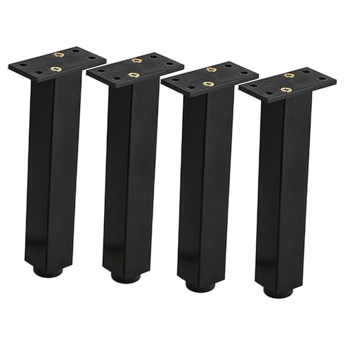 HFDASUENT 4er Set MöBelfüße Höhenverstellbar,Verstellbare Füße Schrankfüsse Tischbeine Sofafuße Möbelbeine für Sideboard Kommode Sockelfuß Stühle Tisch Schrank von HFDASUENT