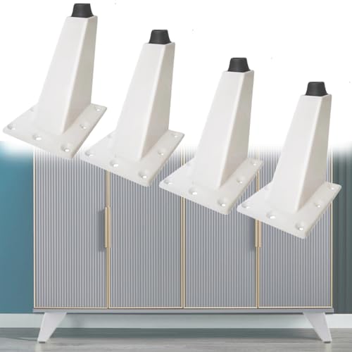 HFDASUENT Möbelfüße Höhenverstellbare Füße für Möbelfuß, 4 STK Möbelbeine aus Aluminiumlegierung Schrankfüsse Sofafüße Bettfüße für DIY Küche Möbel Sofa Schränke Kommode Bett von HFDASUENT