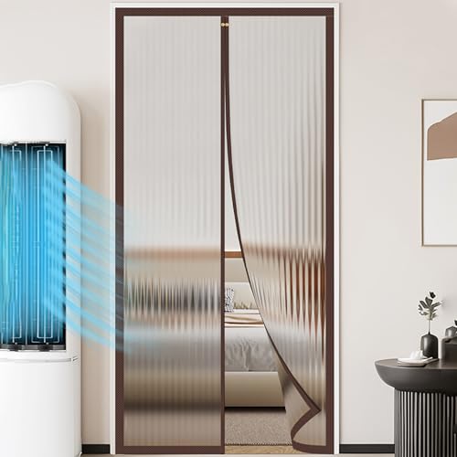 Isolierter Türvorhang,Magnet Wärmeschutzvorhang Tür Transparent Kalteschutz Isolier Schutz Vorhang Für Tür Wasserdicht Magnet Thermo Türvorhang Fliegengitter für Balkontür Wohnzimmer Terrassen Küchen von HFDASUENT