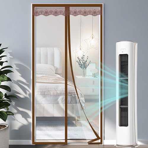 Magnet Thermovorhang Wärmeschutzvorhang für Türen Winter, Kälteschutz Panel-Isolierung Transparent Isolier Schutz Vorhang Selbstschließend Winddicht für Balkontür Wohnzimmer von HFDASUENT