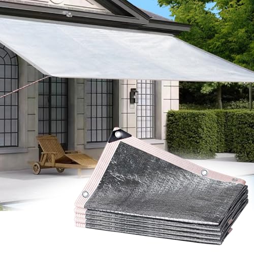 Schattennetz Auto Alu, Aluminet Sonnenschutznetz Garten Schattierungsnetz Atmungsaktive Sonnensegel Schattentuch für Outdoor-Camping Terrasse Gewächshaus Carport Schattennetz Auto Alu, Aluminet Sonnenschutznetz Garten Schattierungsnetz Atmungsaktive Sonnensegel Schattentuch für Outdoor-Camping Terrasse Gewächshaus Carport von HFDASUENT