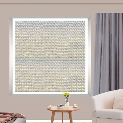 Wärmeschutzvorhang Für Fenstern Transparente Isolierfolie für Fenstern Gegen Kälte Thermofolie Transparent Fenster-Isolationsfilm für Balkon Küchen (80x220cm) von HFDASUENT