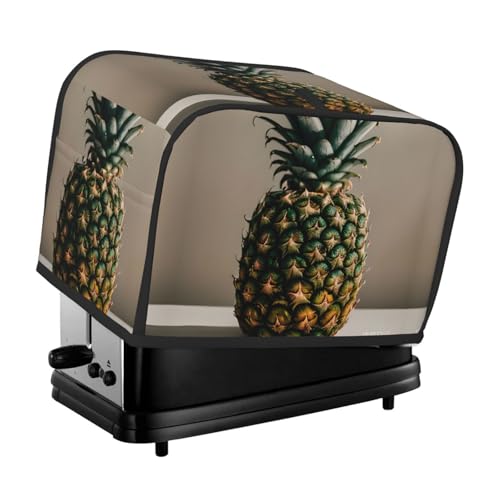 Waschbare 2-Scheiben-Ananas-Malerei-Toaster-Abdeckung mit Taschen, staubdicht und maschinenwaschbar von HFDERW
