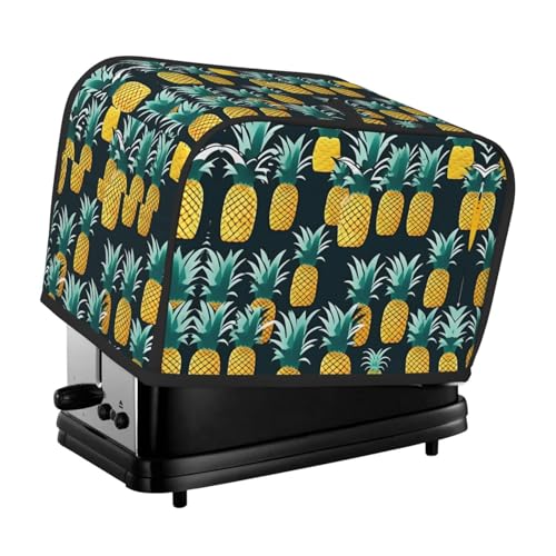 Waschbare 2-Scheiben-Ananas-Toaster-Abdeckung mit Taschen, staubdicht und maschinenwaschbar von HFDERW