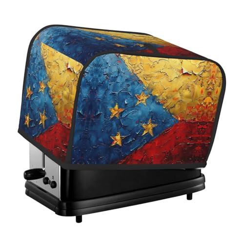 Waschbare 2-Scheiben-Flagge von Venezuela Toaster-Abdeckung mit Taschen, staubdicht und maschinenwaschbar von HFDERW