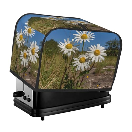 Waschbare 2 Scheiben Gänseblümchen in verschiedenen gerahmten Toaster-Abdeckung mit Taschen, staubdicht und maschinenwaschbar von HFDERW