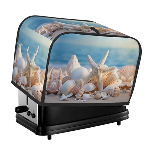 Waschbare 2-Scheiben-Seestern-Toaster-Abdeckung mit Taschen, staubdicht und maschinenwaschbar von HFDERW