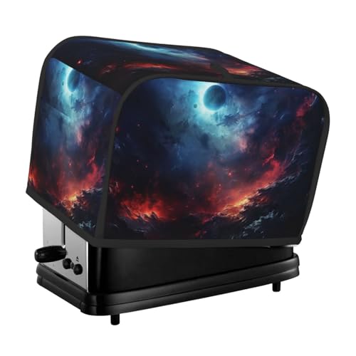 Waschbare 2 Scheiben Sternenhimmel tiefer Weltraum Toaster Abdeckung mit Taschen, staubdicht und maschinenwaschbar von HFDERW