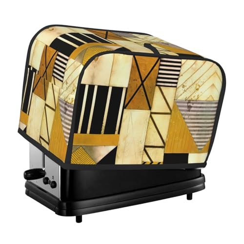 Waschbare 2-Scheiben-Toaster-Abdeckung aus Holz mit Taschen, staubdicht und maschinenwaschbar von HFDERW
