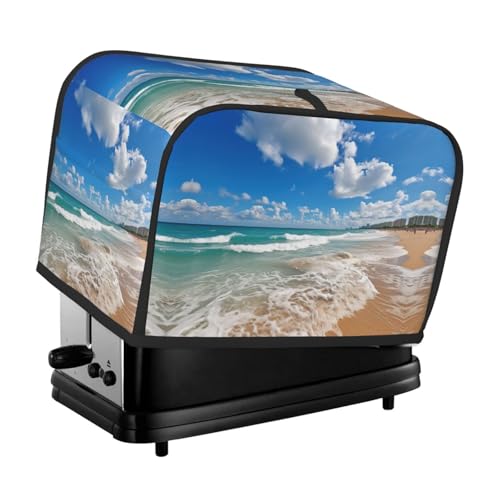 Waschbare 2-Scheiben-Toaster-Abdeckung mit Taschen, staubdicht und maschinenwaschbar von HFDERW