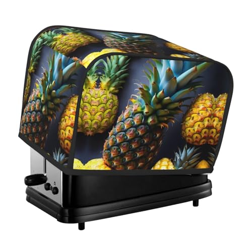 Waschbare Abdeckung für 2 Scheiben Obst-Ananas-Toaster mit Taschen, staubdicht und maschinenwaschbar Waschbare Abdeckung für 2 Scheiben Obst-Ananas-Toaster mit Taschen, staubdicht und maschinenwaschbar von HFDERW
