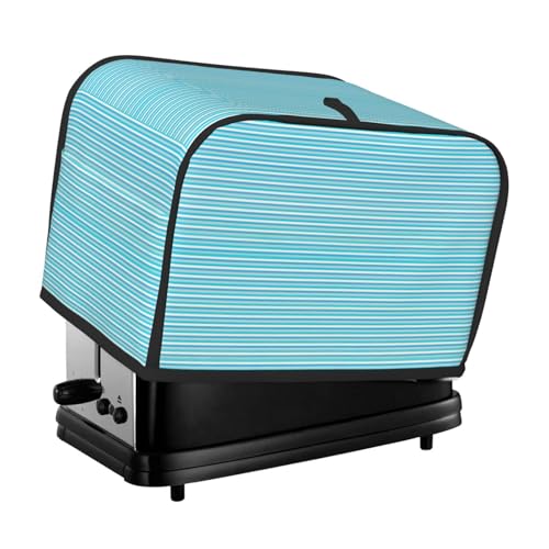 Waschbare Toaster-Abdeckung mit 2 Scheiben, blau gestreift, staubdicht und maschinenwaschbar von HFDERW