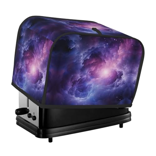 Waschbare Toaster-Abdeckung mit 2 Scheiben, himmelviolett, staubdicht und maschinenwaschbar von HFDERW