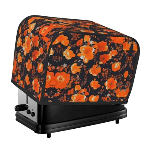 Waschbares 2-Scheiben-Set mit kunstvollen Blumen-Toaster-Abdeckungen mit Taschen, staubdicht und maschinenwaschbar von HFDERW