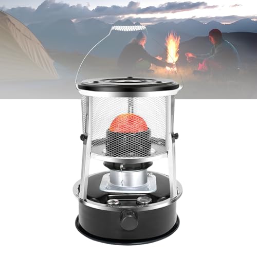 9000 Btu Petroleumheizung, Tragbare Zeltheizung for Camping Im Freien, Geeignet for Eisfischen, Jagen, Wandern, for Überlebensnotfälle Und Zur Verwendung Im Garten(Black) von HFDJRWK