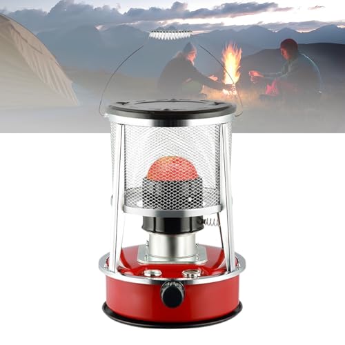 9000 Btu Petroleumheizung, Tragbare Zeltheizung for Camping Im Freien, Geeignet for Eisfischen, Jagen, Wandern, for Überlebensnotfälle Und Zur Verwendung Im Garten(Red) von HFDJRWK