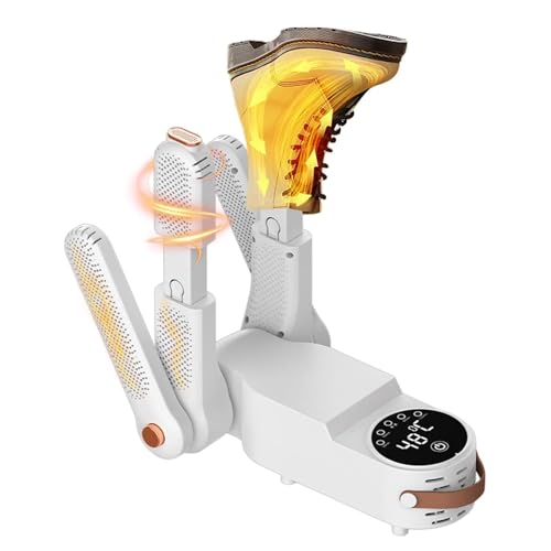 HFDJRWK Einstellbarer Elektrischer Schuhtrockner, Tragbarer Heißluft-konvektionstrockner, Geeignet for Schuhe, Handschuhe Und Socken, Geeignet for Leder Und Stoff von HFDJRWK