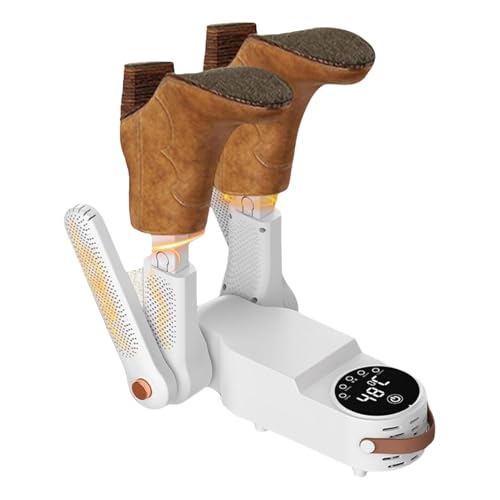 HFDJRWK Tragbarer Elektrischer Schuhtrockner mit Timer Und Konstanter Temperatur, Verstellbarem Kopf, Faltbarem Design, Geeignet for Schuhe, Handschuhe, Socken Und Skischuhe HFDJRWK Tragbarer Elektrischer Schuhtrockner mit Timer Und Konstanter Temperatur, Verstellbarem Kopf, Faltbarem Design, Geeignet for Schuhe, Handschuhe, Socken Und Skischuhe von HFDJRWK