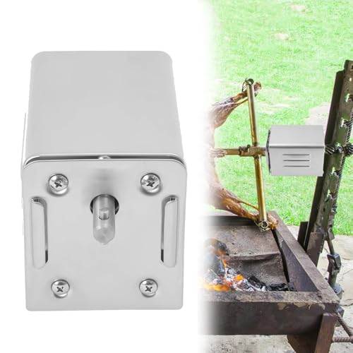 Automatischer Wendemotor for Lammöfen, Grillofenmotor, BBQ-Bräter, for Grillen im Freien, Camping, Silber von HFDTS