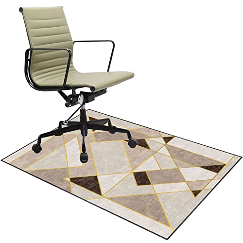 140 × 180 cm Bürostuhlmatte für Hartholzboden- und Teppichspielstuhlmatten mit Bodenschutzstuhlmatte für Holzfliesen und Teppichboden Hochleistungsstuhl für Bürogebrauch FANDIAO von HFERTSCN