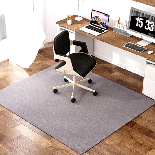 Anti-Schlupf-Bodenschutzmatte für Bürostuhl und Schreibtisch kratzfestem Unterlagteppich für Hartholz & Teppich Mehrzwecknebel Grau 120 x 90 cm FANDIAO von HFERTSCN