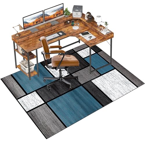 Anti-Schlupf-Schreibtischstuhl Mat 90x140 cm für Teppich- und Holzböden, Bürostuhlpolster, Teppichschutzmatte, Vorbehalt FANDIAO von HFERTSCN