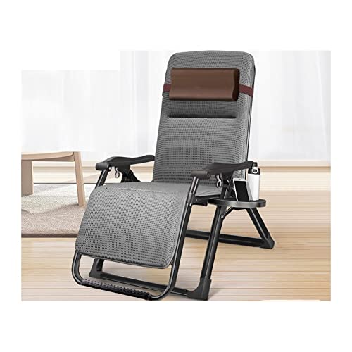 Außenterrasse Chaise Lounge Stuhl Verstellbare Liegeklapppool -Liege mit Kissen und Becherhalter für Pool -Deck Gartenstahl Rahmen gewebter Rattan und gewebter Rattan (Farbe: Braun+Kissen) FANDIAO von HFERTSCN