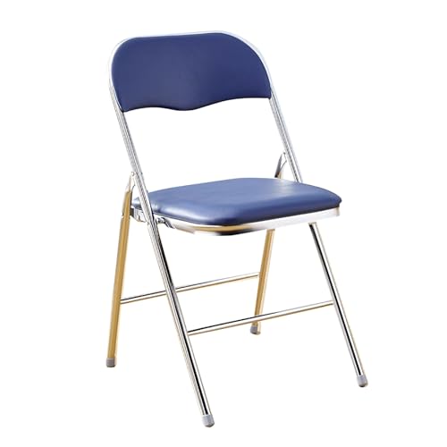 Blaue PU -Lederklappstühle gepolsterte tragbare Esstühle platzsparende Faltplätze für Home Office -Veranstaltungen - Komfortables und stilvolles Design FANDIAO Blaue PU -Lederklappstühle gepolsterte tragbare Esstühle platzsparende Faltplätze für Home Office -Veranstaltungen - Komfortables und stilvolles Design FANDIAO von HFERTSCN