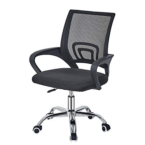 Bürostuhl Home Büro Schreibtischstuhl atmungsaktiv Netz Personalstuhl Moderner Stuhl Einstellbare Höhe Traggewicht 150 kg Ergonomischer Schreibtischstuhl (schwarz) FANDIAO von HFERTSCN